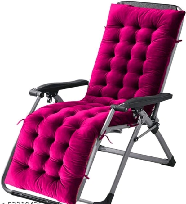 Mom's Moon Soft Velvet Chair Pad/Chair Cushion for Rocking Chair /Office/ Home in Outdoor and Indoor /Resting on Floor Set of 1 ( 18 x 50 Inch Pink) - Pink